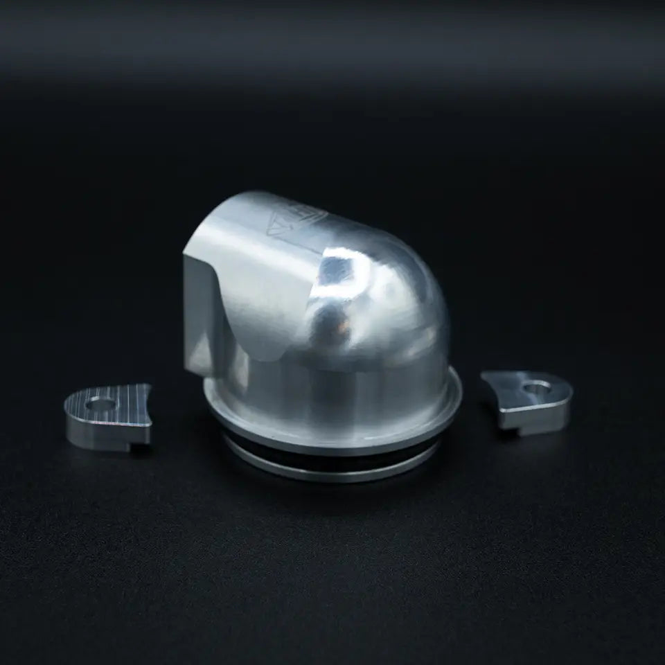 Billet Thermostat Housing, Godzilla 7.3L, Clear