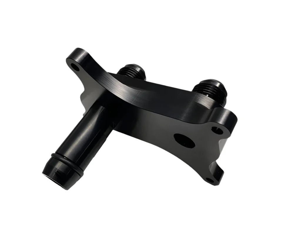 BPS Billet Oil Cooler Relocation Adapter, Godzilla 7.3L
